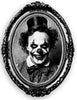 GP19536 – Clown Horror Vintage Dekoration – Farbe: Weiß / Schwarz