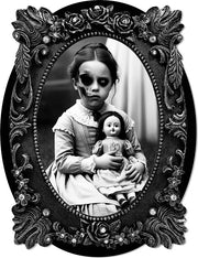 Horror Mädchen Wandaufkleber 30 x 23 cm, Bild 1