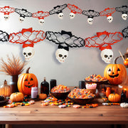 Totenkopf Girlande 200 cm Halloween, Bild 3