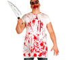 GP19031 – Koch Halloween Schürze Rot Blut Horror – Farbe: Weiß