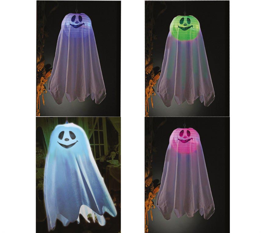 Gespenst Hängefigur mit Licht Halloween Deko