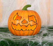 Halloween Kürbis 20 cm böses Grinsen, Bild 2