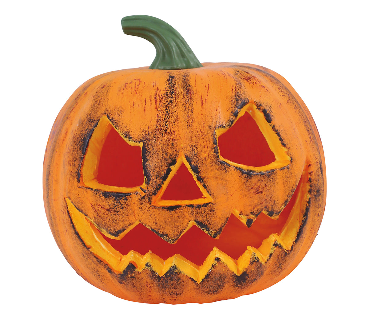 GP26283 – Halloween Kürbis 20 cm böses Grinsen – Farbe: Orange