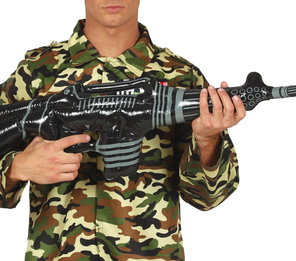 GP17314 – Aufblasbares Maschinengewehr für Erwachsene 90 cm – Farbe: Schwarz