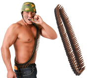 Patronengurt für Erwachsene 140 cm Militär, Bild 1