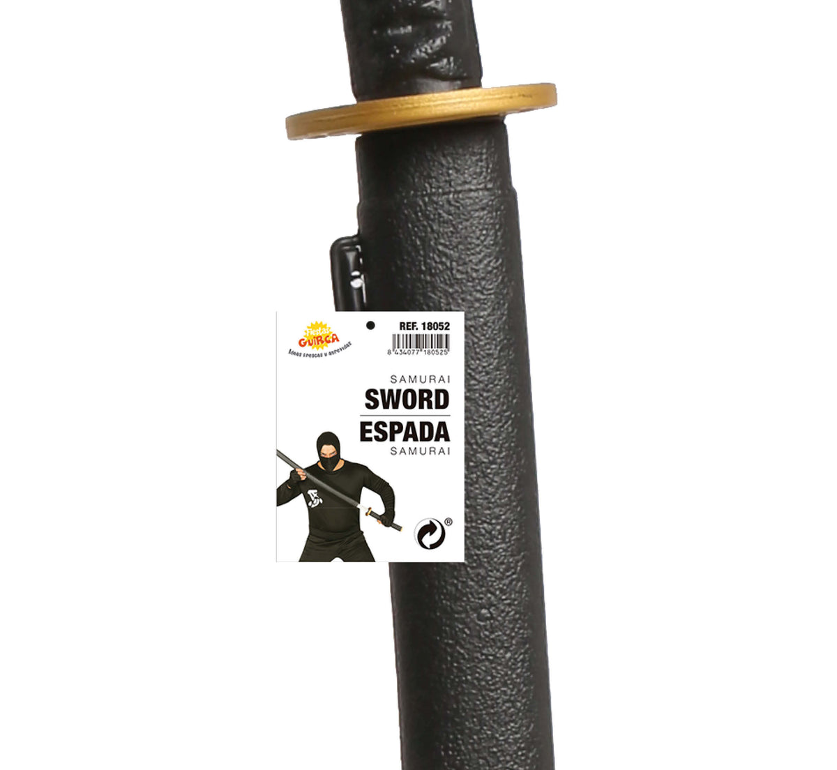 GP18052 – Samurai Schwert für Erwachsene 100 cm mit Scheide – Farbe: Schwarz