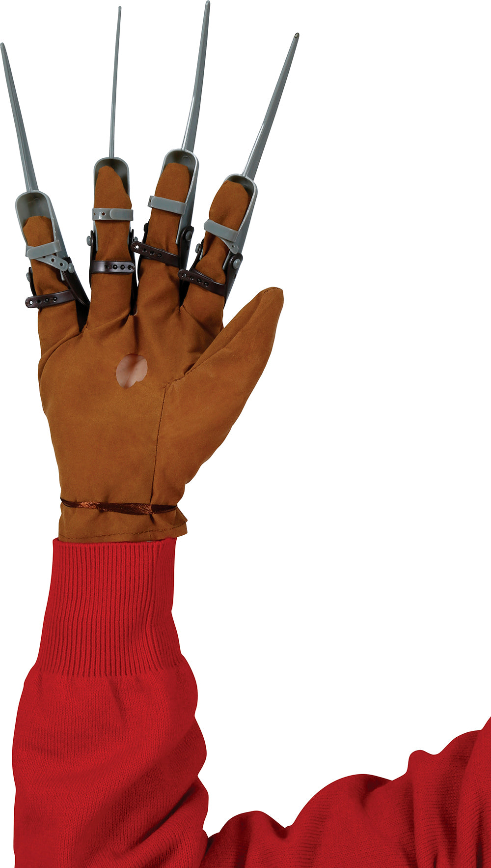 GP18397 – Messerhand Handschuh für Erwachsene mit Klingen – Farbe: Rot