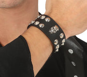 Nietenarmband für Erwachsene mit Totenkopf, Bild 1