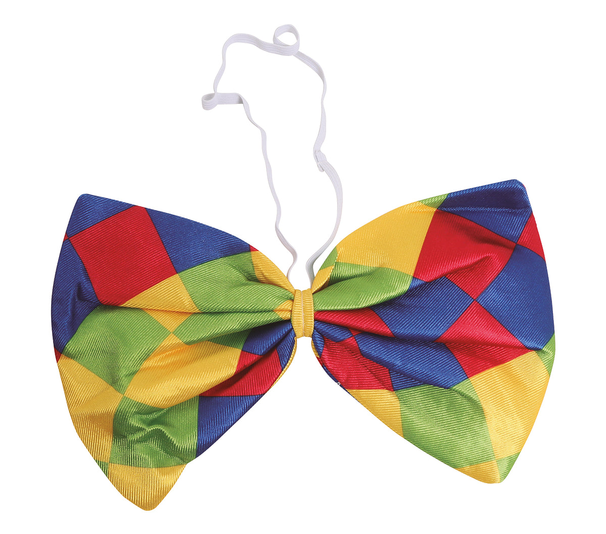 GP16013 – Clown Fliege für Erwachsene kariert 30 cm – Farbe: Mehrfarbig
