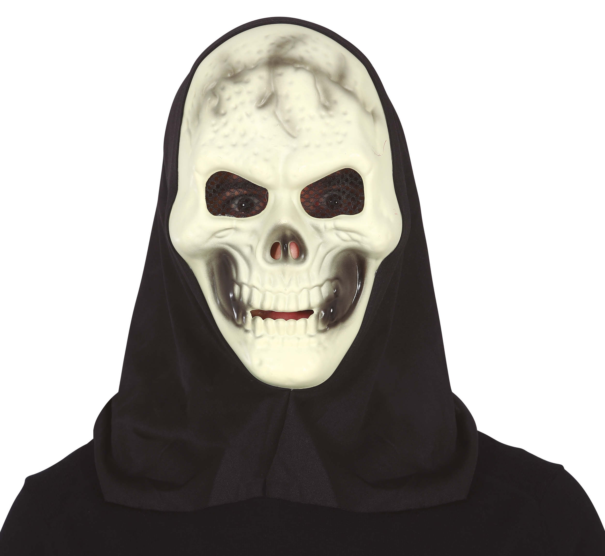 GP20000 – Totenkopf Horror Maske Dämon Spuk – Farbe: Weiß