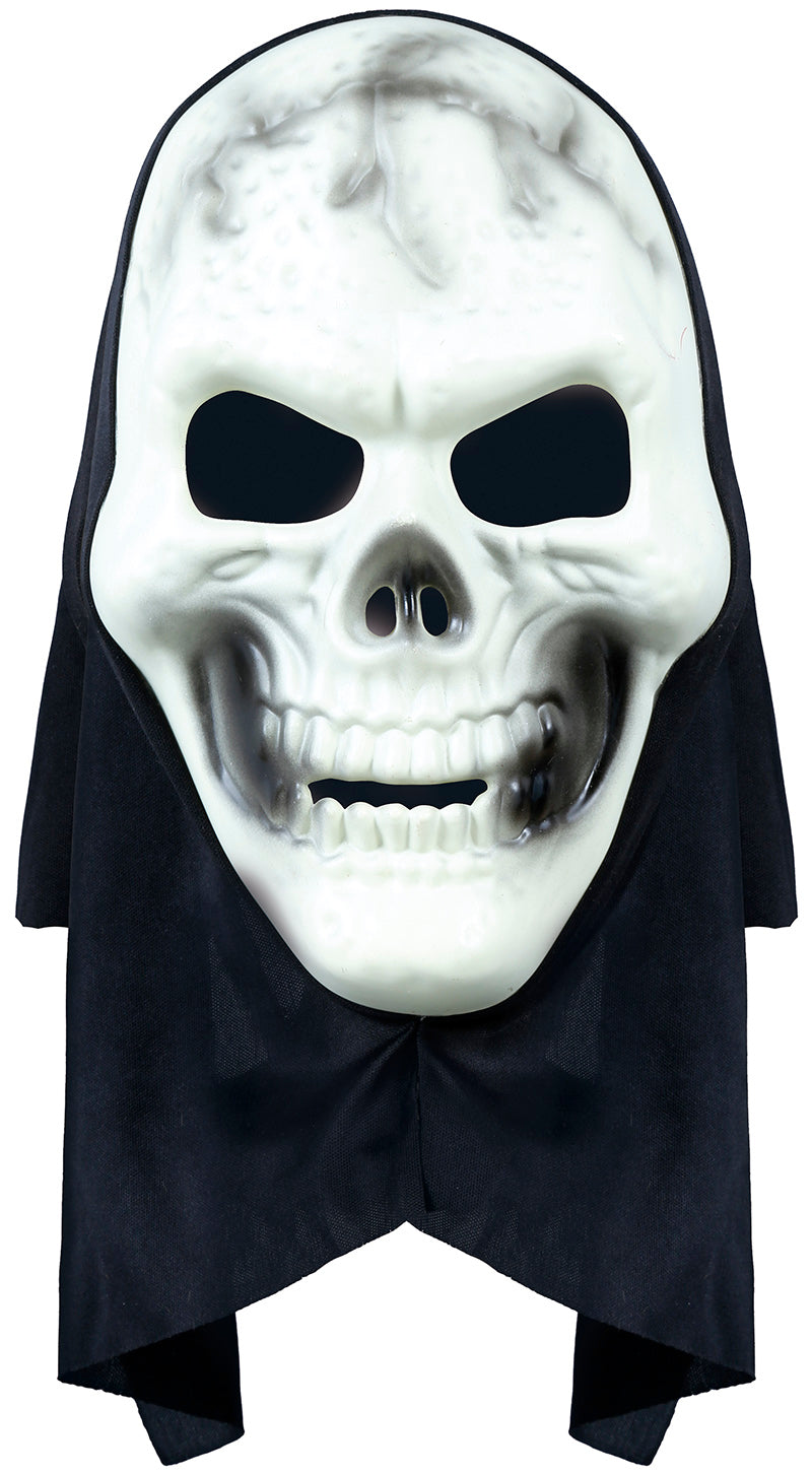 GP20000 – Totenkopf Horror Maske Dämon Spuk – Farbe: Weiß