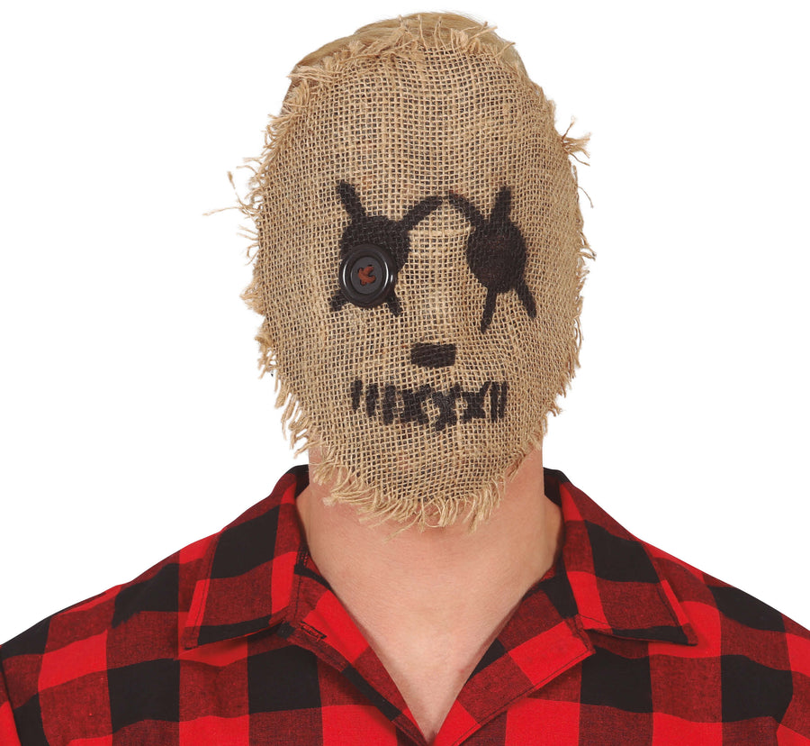 Halloween Horror Stoffpuppe Maske Schaurig