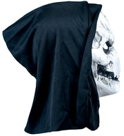 Totenkopf Maske Kapuze Grusel Horror, Bild 3