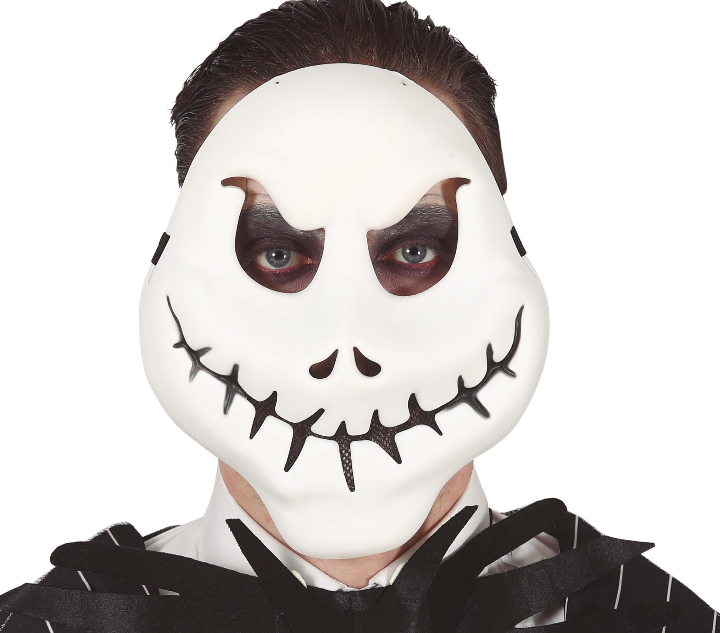 GP20018 – Gespenst Gruselmaske Halloween Spuk – Farbe: Weiß