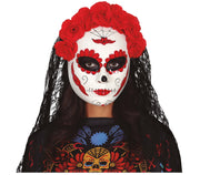 Totenkopfmaske Dia De Los Muertos Catrina, Bild 2