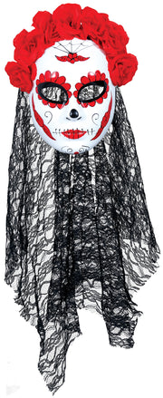 Totenkopfmaske Dia De Los Muertos Catrina, Bild 3
