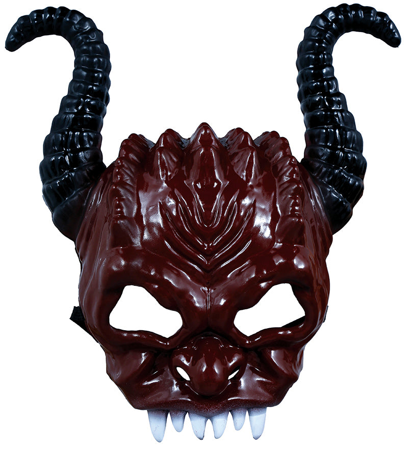 GP20035 – Dämon Maske Horn Furchterregend – Farbe: Braun