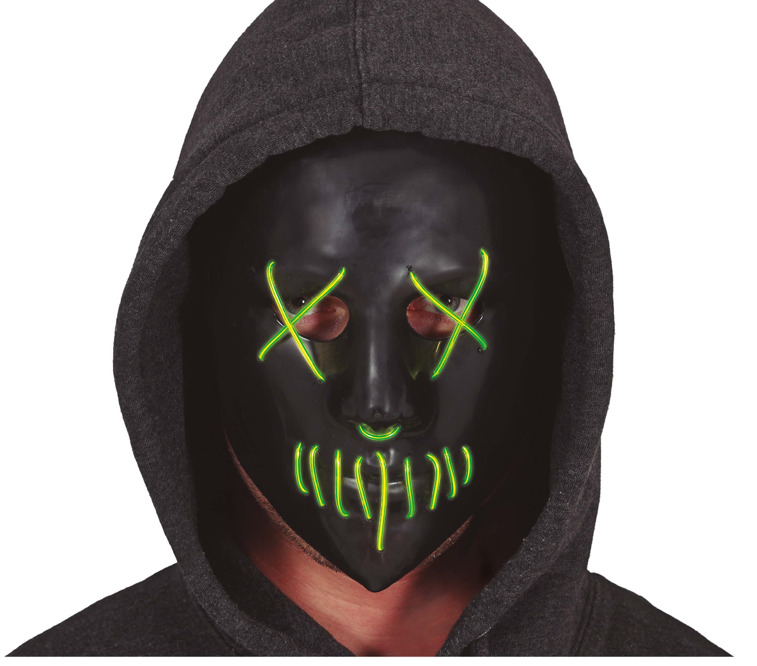 GP20040 – Halloween Maske Dunkler Horror Grusel Party – Farbe: Schwarz