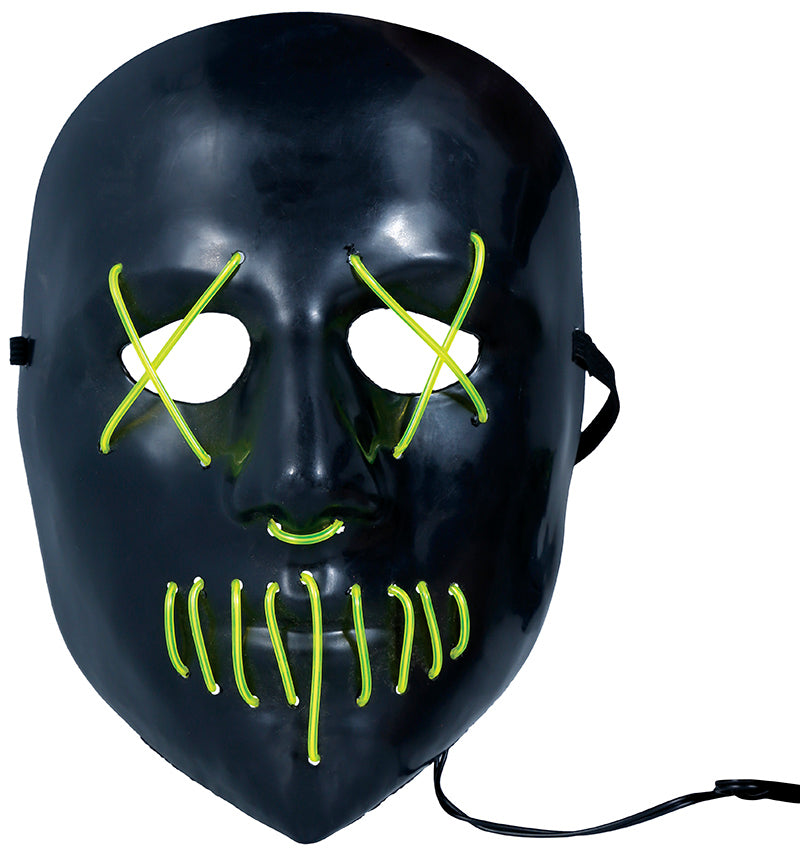 GP20040 – Halloween Maske Dunkler Horror Grusel Party – Farbe: Schwarz
