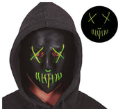 Horror Maske für Erwachsene mit Licht LED, Bild 4