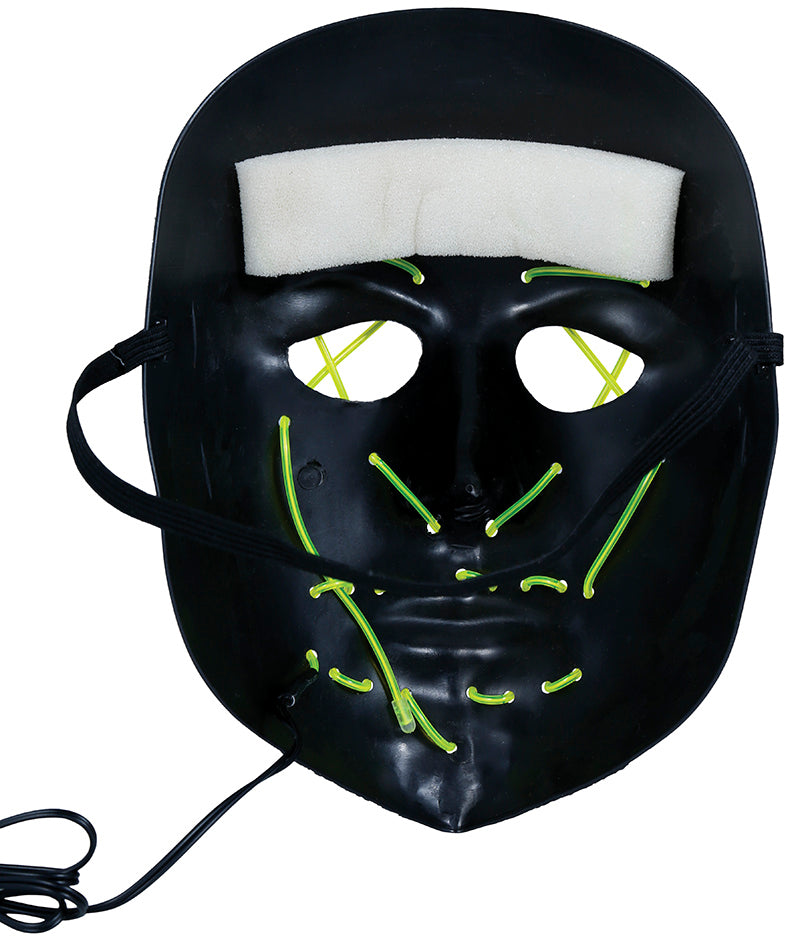 GP20040 – Halloween Maske Dunkler Horror Grusel Party – Farbe: Schwarz