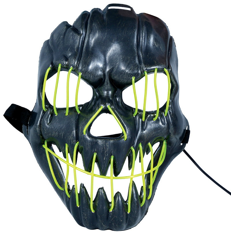 GP20041 – Halloween Horror Maske Grinsendes Gesicht – Farbe: Schwarz