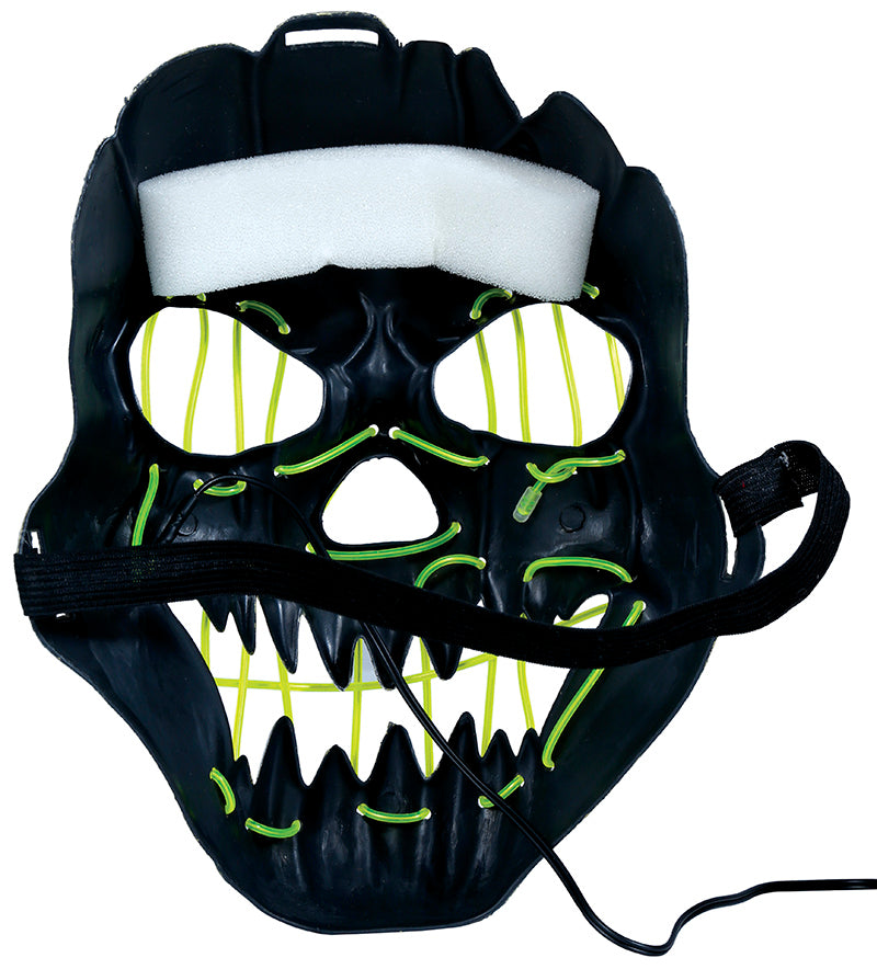 GP20041 – Halloween Horror Maske Grinsendes Gesicht – Farbe: Schwarz