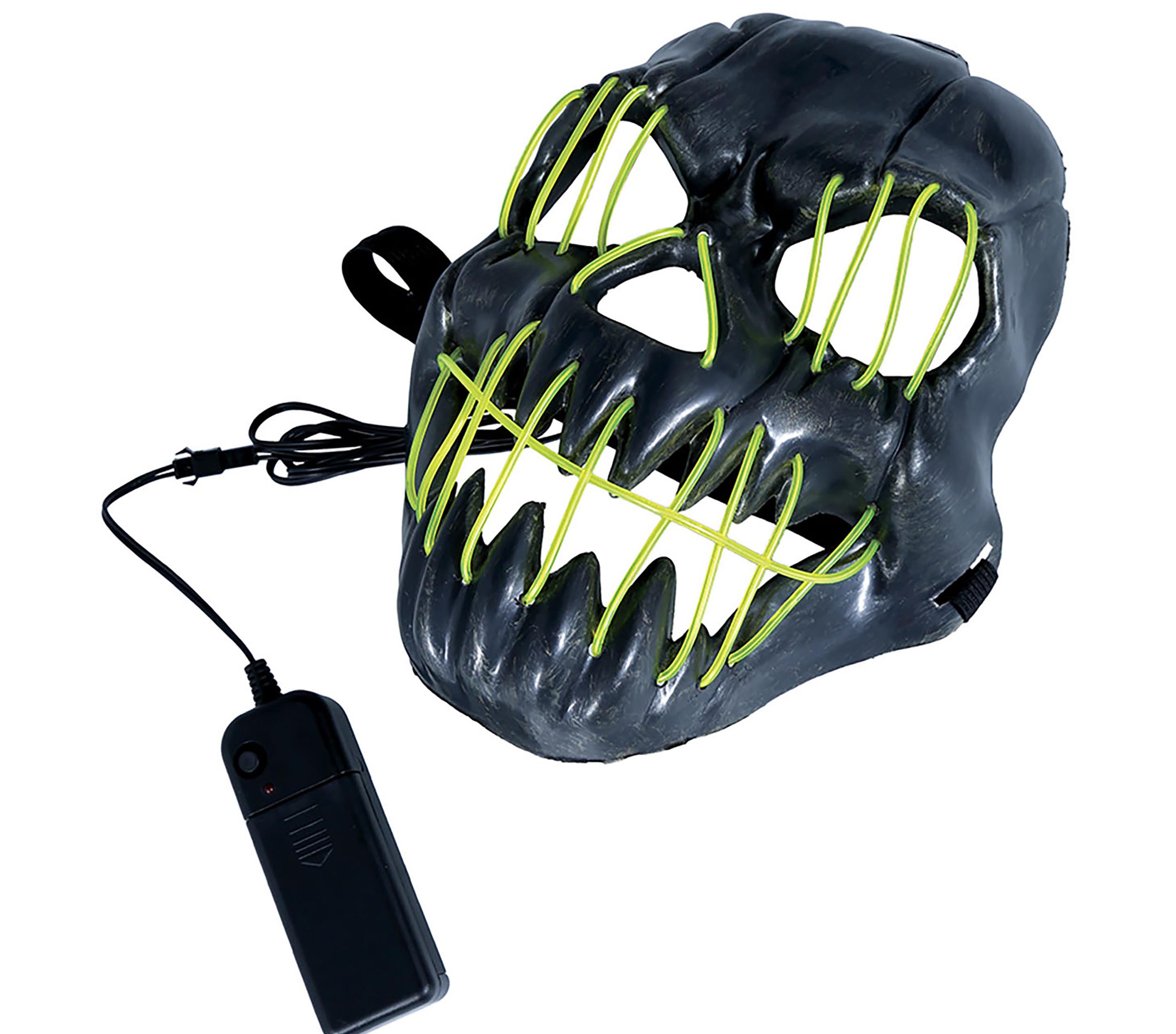 GP20041 – Halloween Horror Maske Grinsendes Gesicht – Farbe: Schwarz