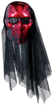 Halloween Roten Maskierter Schrecken Mit Kapuze, Bild 3
