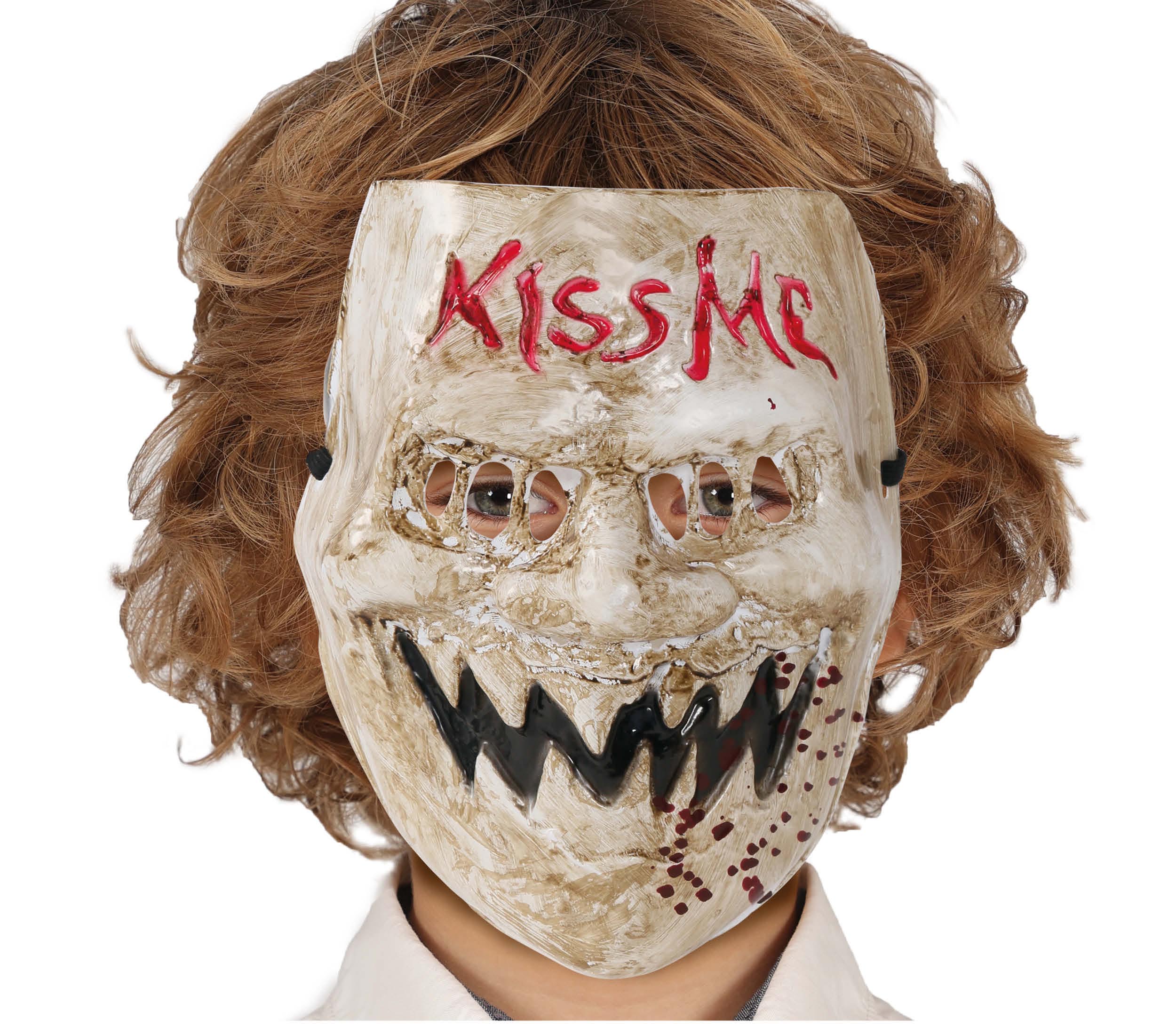 GP20045 – Halloween Schreckensmaske Horror Gesicht – Farbe: Beige