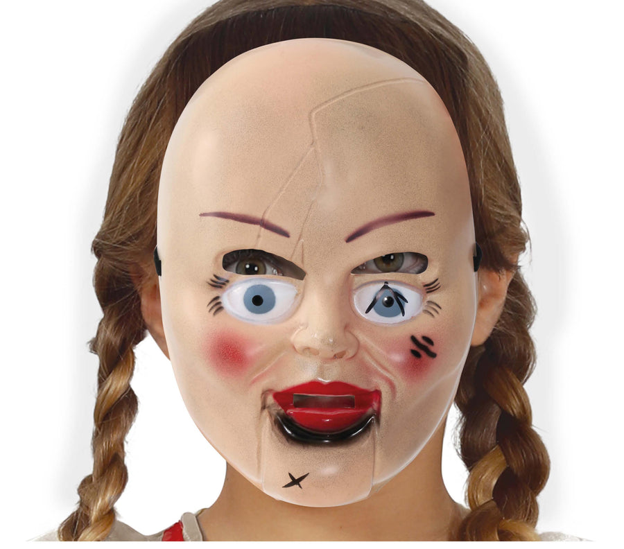 Horror Puppe Maske für Mädchen Halloween