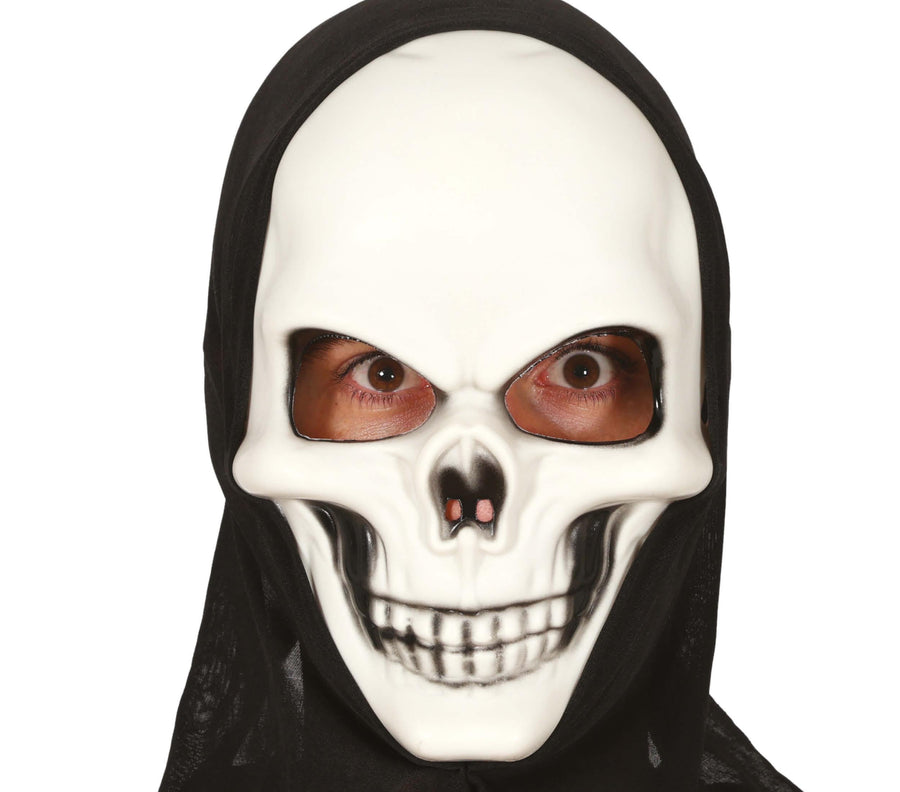 Totenkopf Maske für Erwachsene mit Kapuze