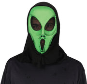 Alien Maske für Erwachsene mit Kapuze, Bild 2