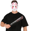 GP20057 – Halloween Maske Mit Horror Machete – Farbe: Weiß