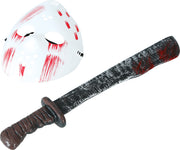 Hockeymaske für Erwachsene mit Machete, Bild 5