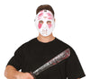 GP20057 – Halloween Maske Mit Horror Machete – Farbe: Weiß