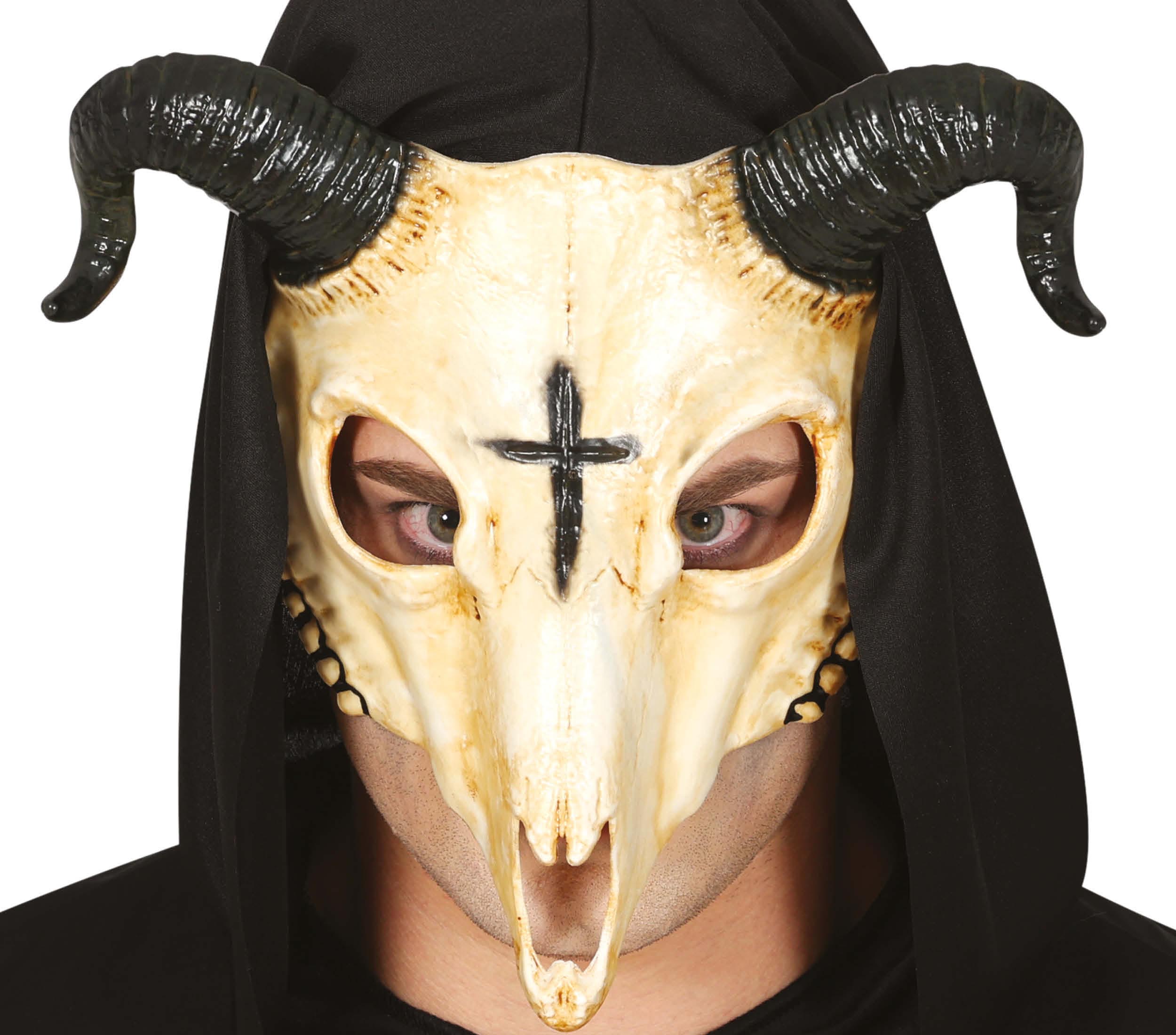 GP20061 – Tier Skelett Schädel Maske Halloween – Farbe: Beige