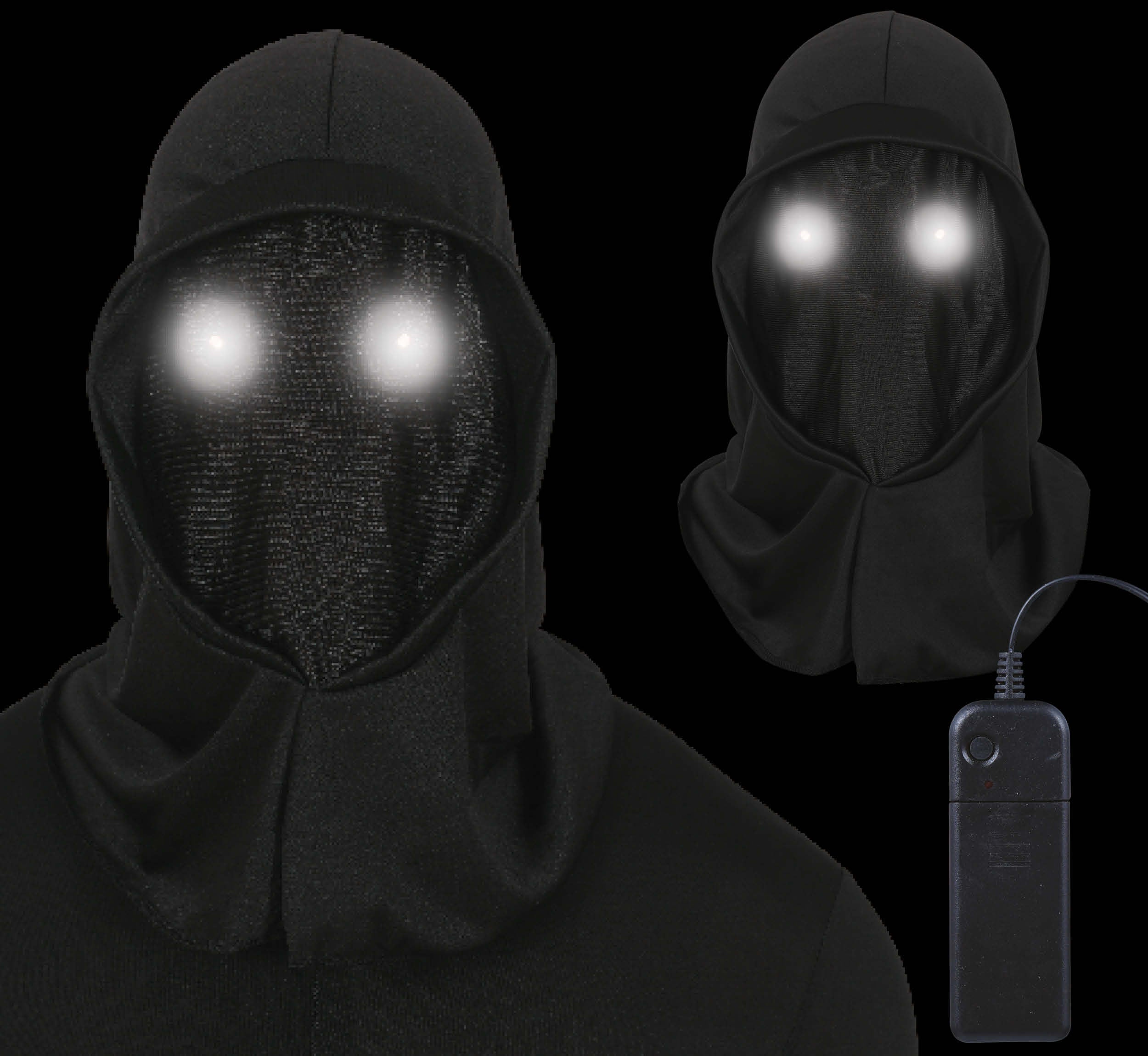 GP20062 – Gespenst Kapuze Halloween Maske – Farbe: Schwarz