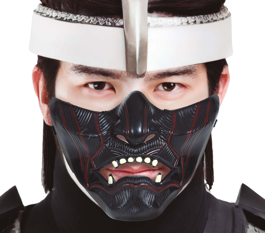 Ninja Krieger Maske für Erwachsene PVC