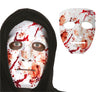 GP20082 – Halloween Blutige Geistermaske Schaurige – Farbe: Weiß / Rot