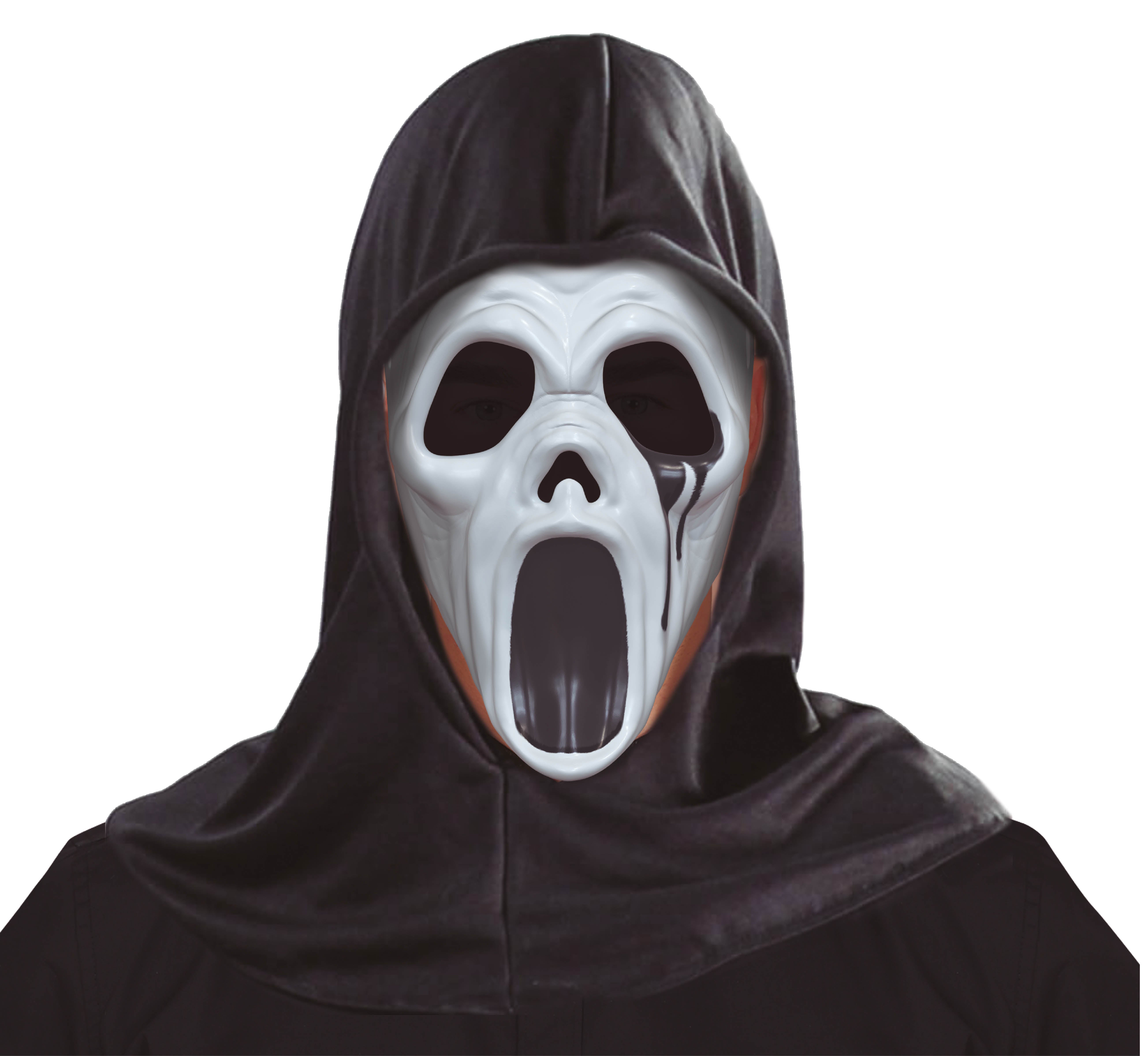 GP20084 – Halloween Gespenst Maske Kapuze – Farbe: Weiß