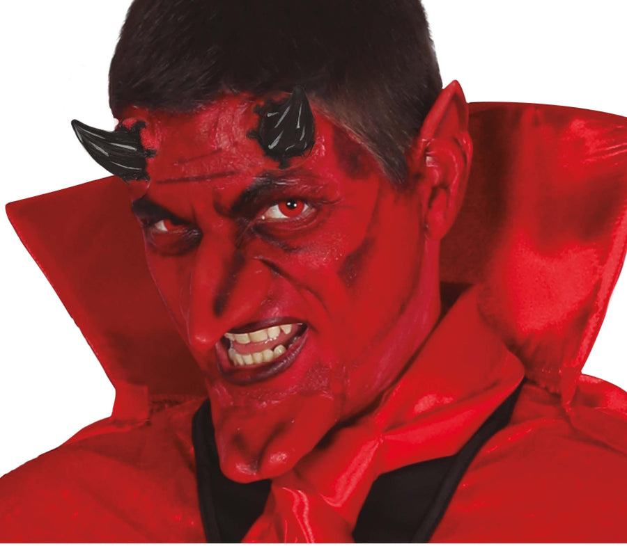 GP20304 – Dämon Teufel Set Halloween Horn – Farbe: Rot, Ansicht 2