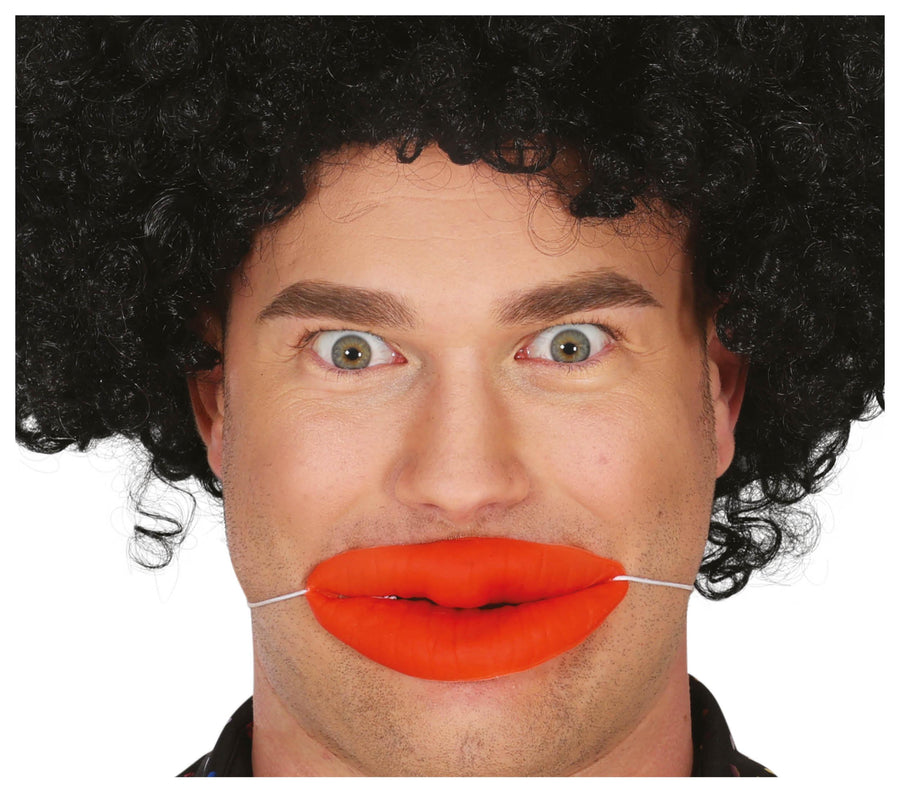 Latex Lippen für Erwachsene 10 cm rot