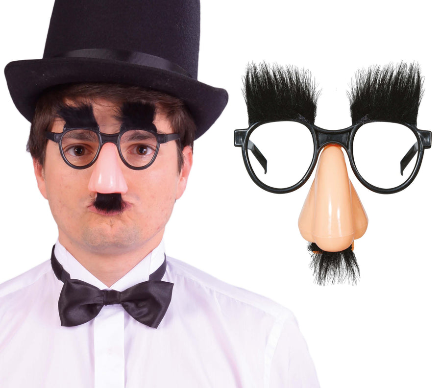 Karneval Humor Augenbrauen Brille Nase