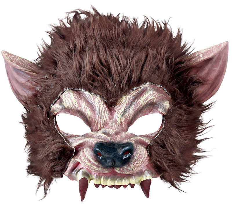 GP20501 – Werwolf Maskerade Halloween Maske – Farbe: Braun, Ansicht 2