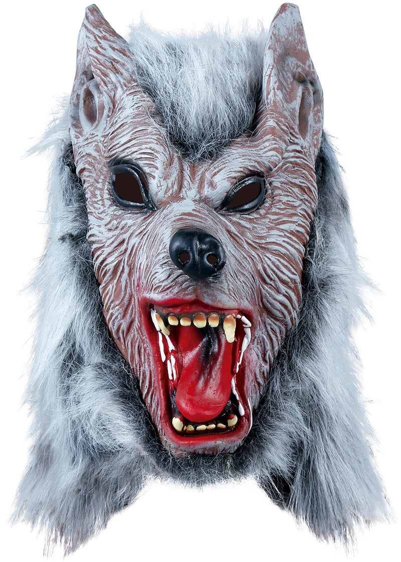 GP20502 – Werwolf Wolfmann Maske Horror Halloween – Farbe: Grau, Ansicht 2