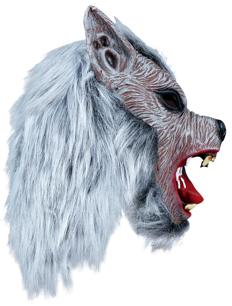 GP20502 – Werwolf Wolfmann Maske Horror Halloween – Farbe: Grau