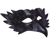 Eulen Halbmaske für Erwachsene schwarz, Bild 4