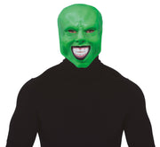 Latex Bösewicht Maske für Erwachsene grün, Bild 1