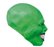 Latex Bösewicht Maske für Erwachsene grün, Bild 4